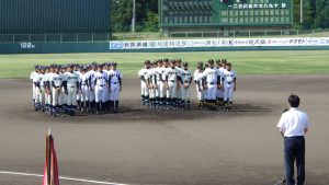 魚沼市中学校野球大会開会式
